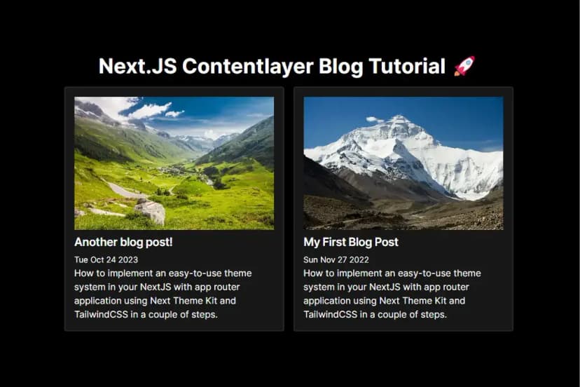 Creating a blog with Contentlayer Part 1